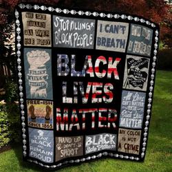 Black Live Matter Quilt Blanket Bbb300561Nb and Home Decor