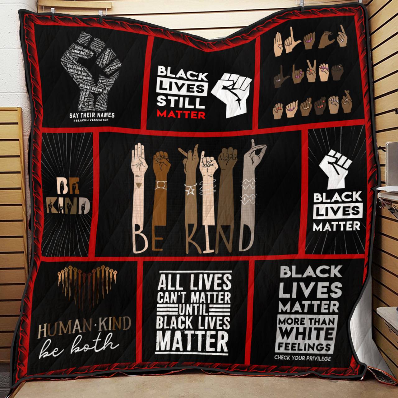 Black Lives Matter Quilt Bt and Home Decor