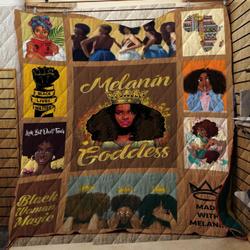 Black Melanin Goddess Quilt Blanket Dhc150120555Td and Home Decor