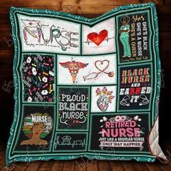 Black Nurse Cl18100088Mdq Quilt Blanket and Home Decor