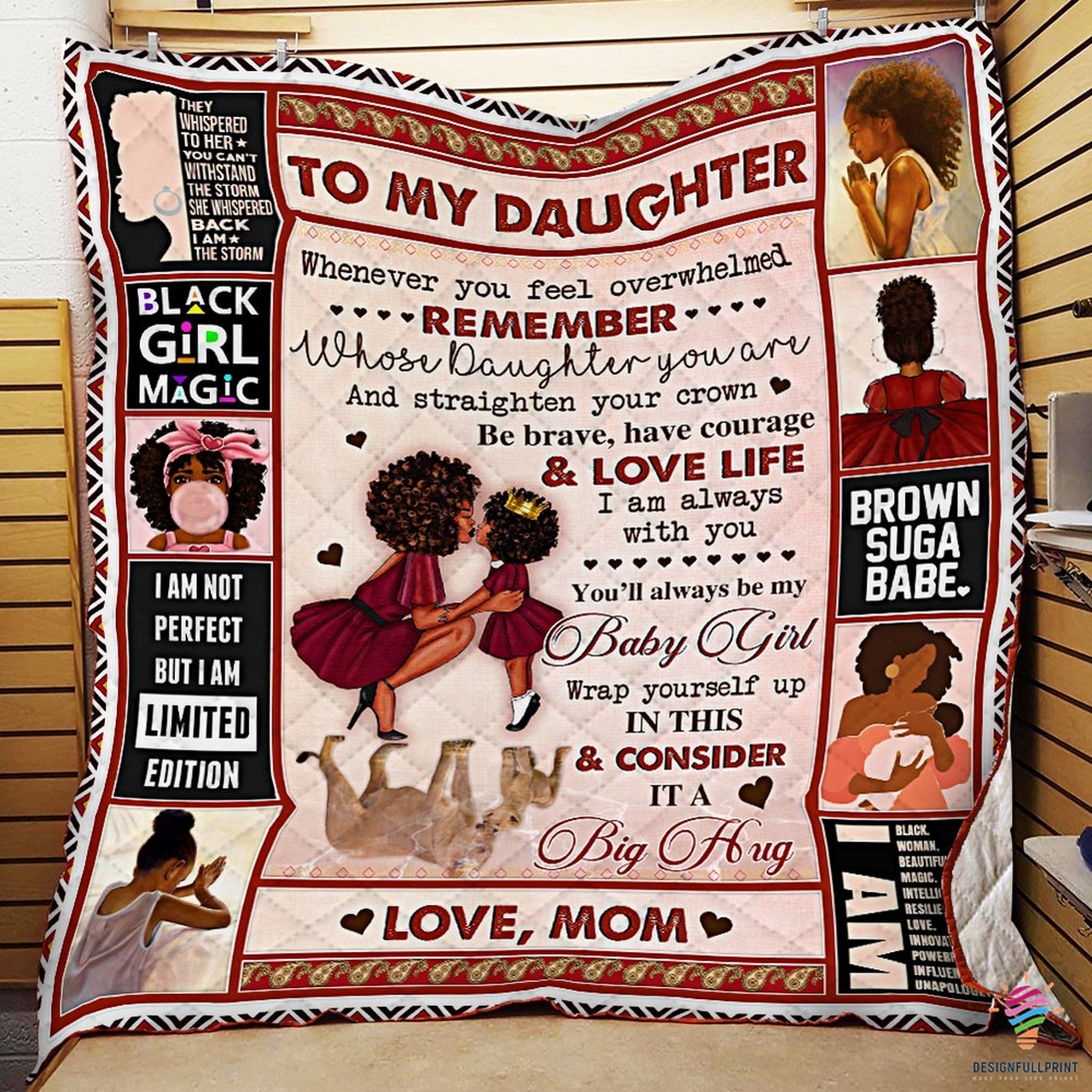 Black Pride To Black Daughter Black Girl Magic I Am Sherpa And Quilt Blanket Ch Black And Proud 365 and Home Decor