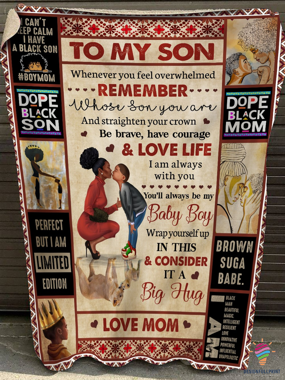 Black Pride To Black Son Dope Black Son I Am Sherpa And Quilt Blanket Ch Black And Proud 365 and Home Decor