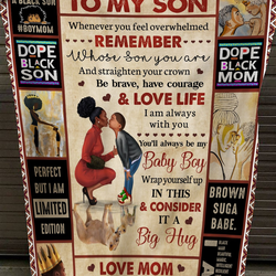 Black Pride To Black Son Dope Black Son I Am  Sherpa And Quilt Blanket Ch Black And Proud 365 and Home Decor