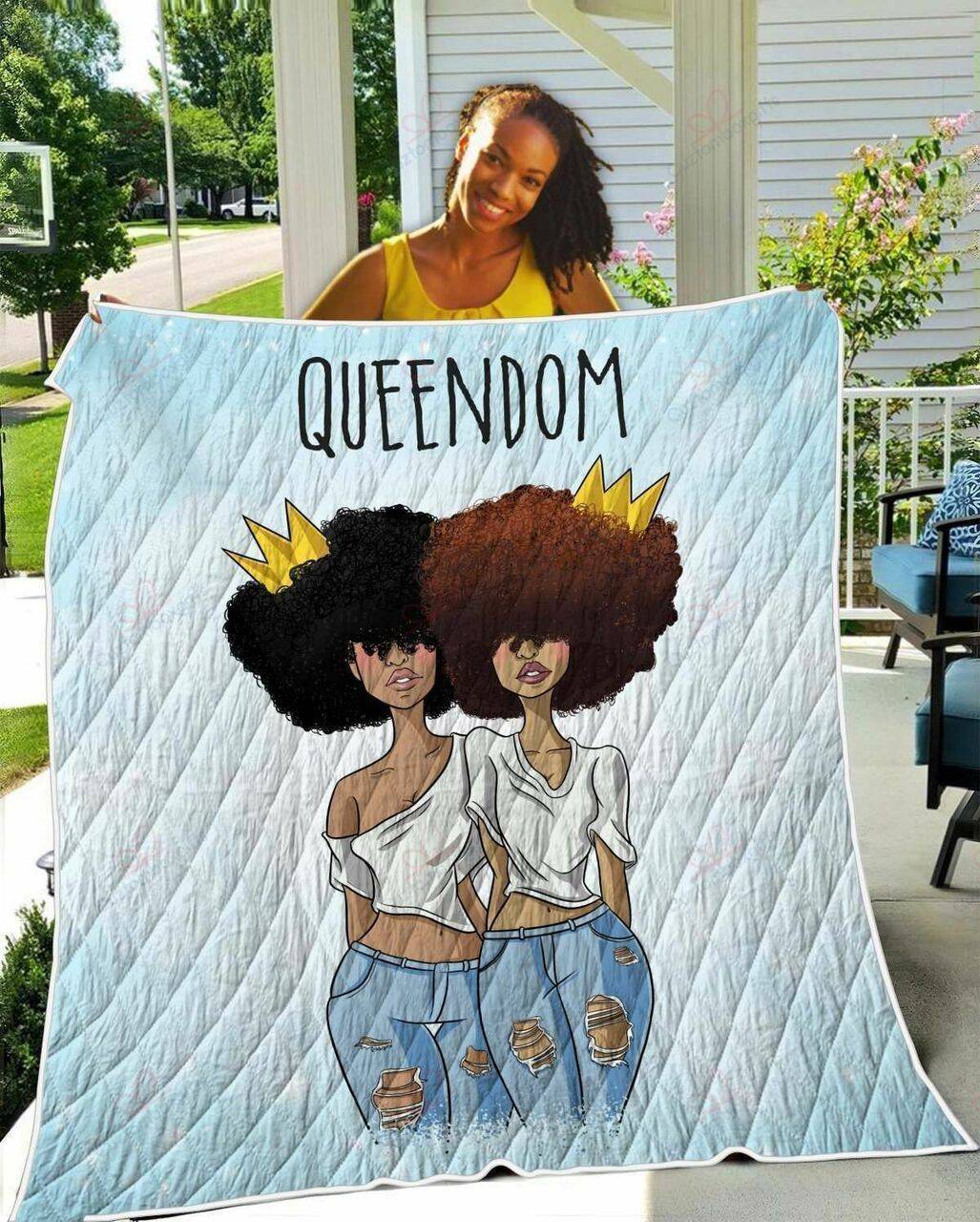 Black Queen Art TH2309149CL Quilt Blanket and Home Decor