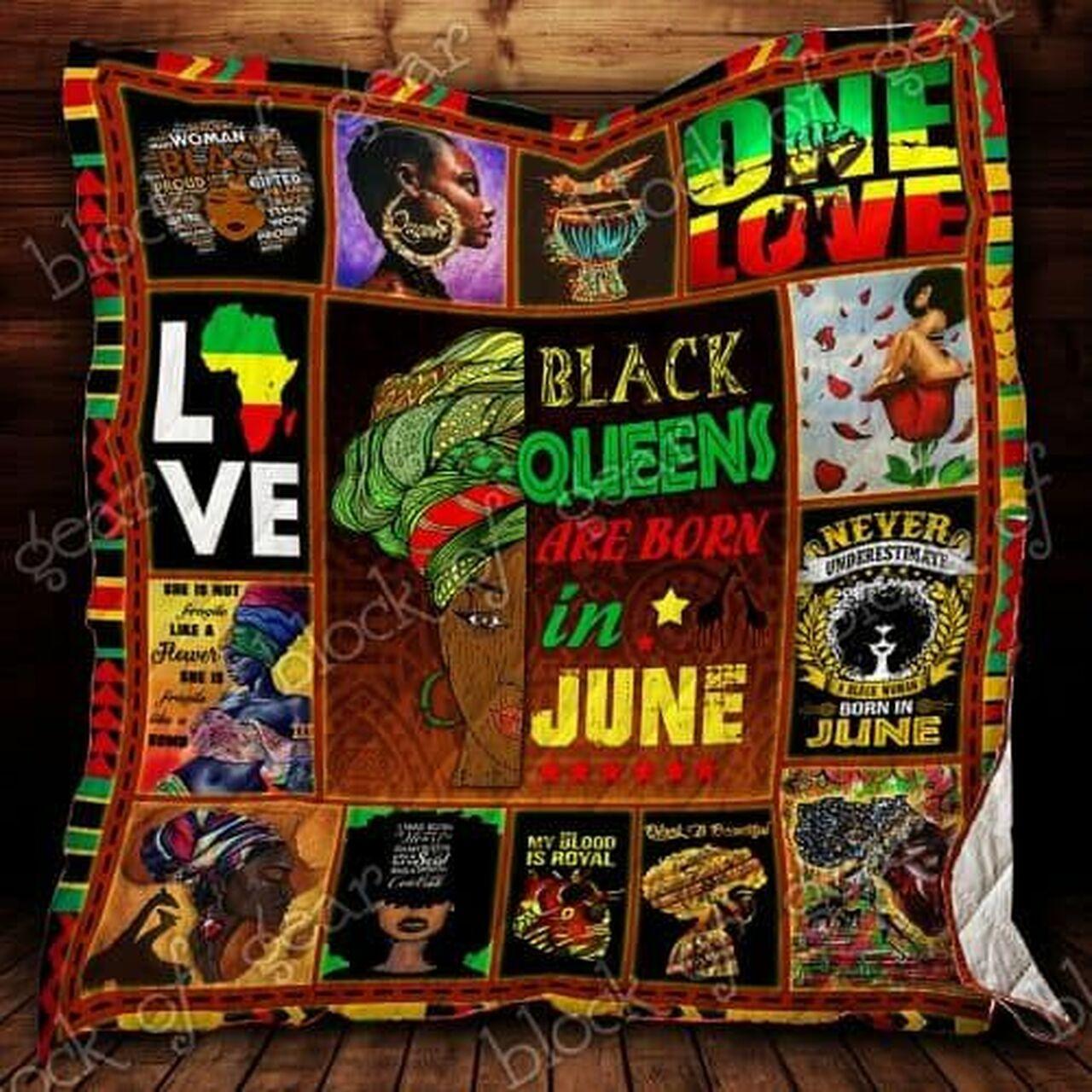 Black Queens Are Born In June Cl2100072Mdq Quilt Blanket and Home Decor