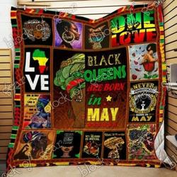 Black Queens Are Born In May Cl2100073Mdq Quilt Blanket and Home Decor
