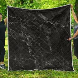 Black White Smoke Marble Cl17100087Mdq Quilt Blanket and Home Decor