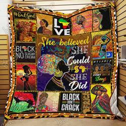 Black Woman Cl18100099Mdq Quilt Blanket and Home Decor