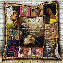 Black Woman Cl18100100Mdq Quilt Blanket and Home Decor