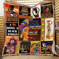 Black Woman Hur Quilt Cysixg and Home Decor