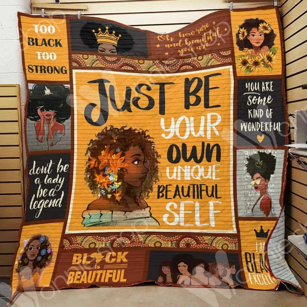 Black Women Cl15100039Mdq Quilt Blanket and Home Decor