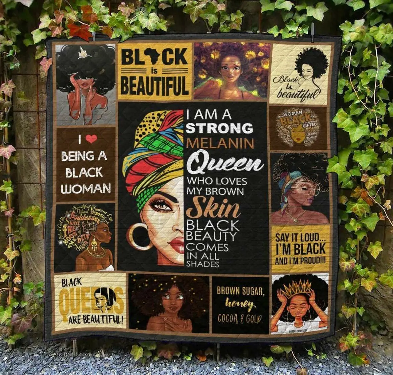 Black Women Hur Quilt ml and Home Decor