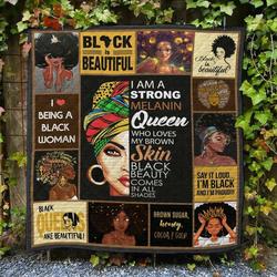 Black Women Hur Quilt ml and Home Decor