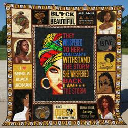 Black Women Li260705C Tbg Quilt Blanket and Home Decor