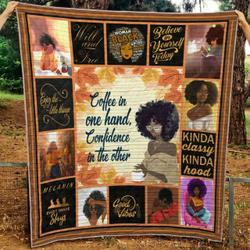 Black Women Na170704B Quilt Blanket and Home Decor
