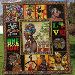 Black Women Ng010806B Tbg Quilt Blanket and Home Decor