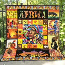 Black Women Qh170705B Tbg Quilt Blanket and Home Decor