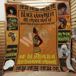 Black Women Quilt Blanket and Home Decor