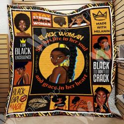 Black Women Quilt Hlb and Home Decor