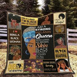 Black Women Tu120707A Tbg Quilt Blanket and Home Decor