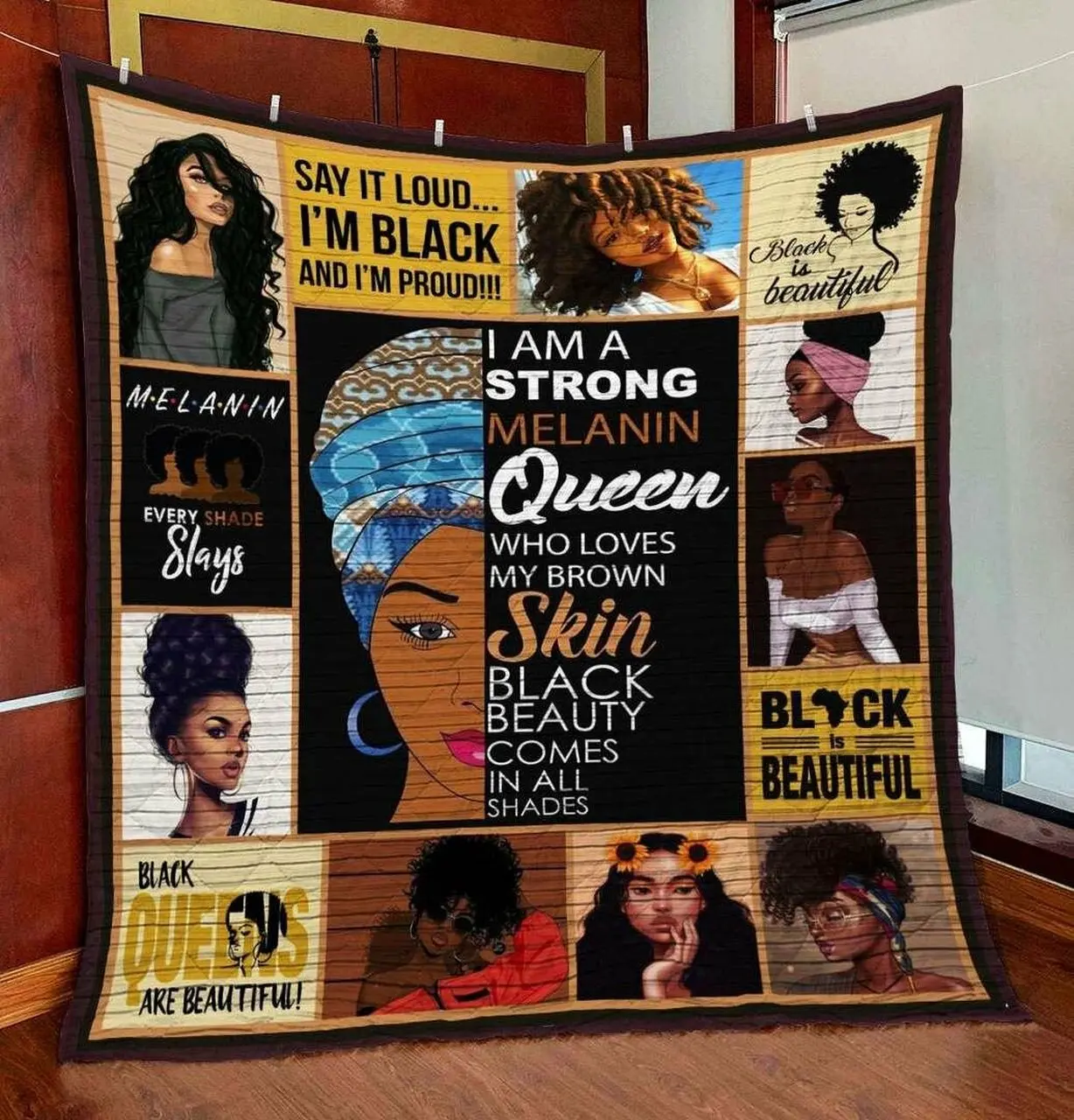 Black Women Tu160706A Tbg Quilt Blanket and Home Decor
