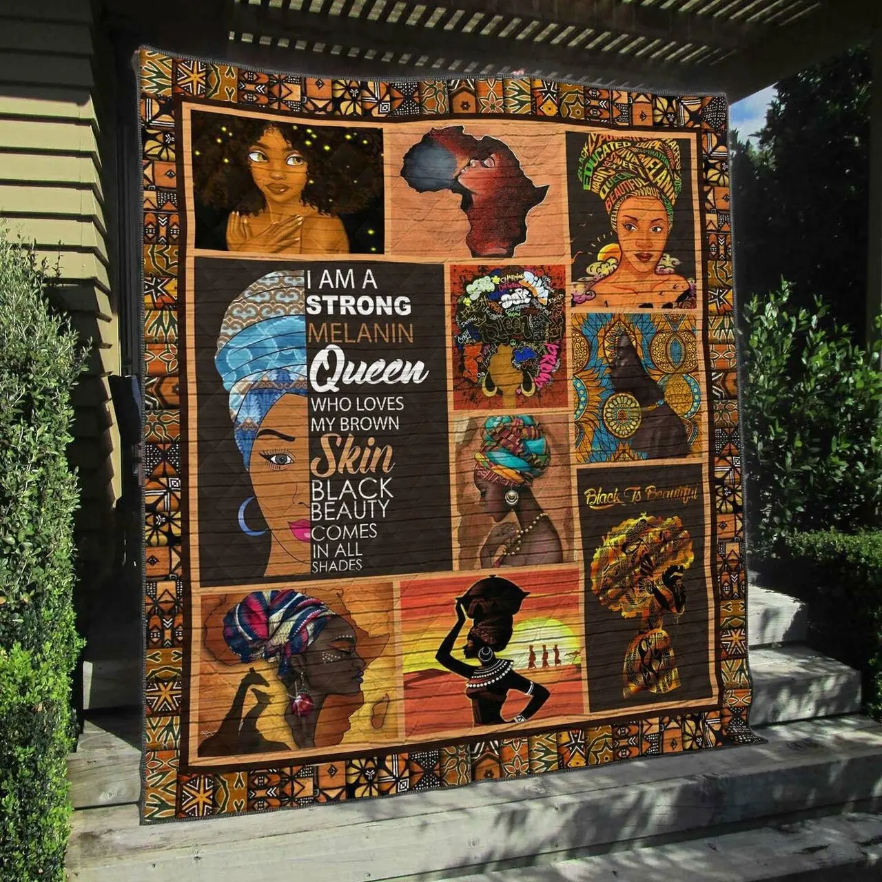 Black Women Tu190701A Tbg Quilt Blanket and Home Decor