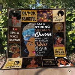 Black Women Ye090707A Tbg Quilt Blanket and Home Decor
