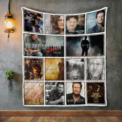 Blake Shelton Album Covers Quilt Blanket and Home Decor