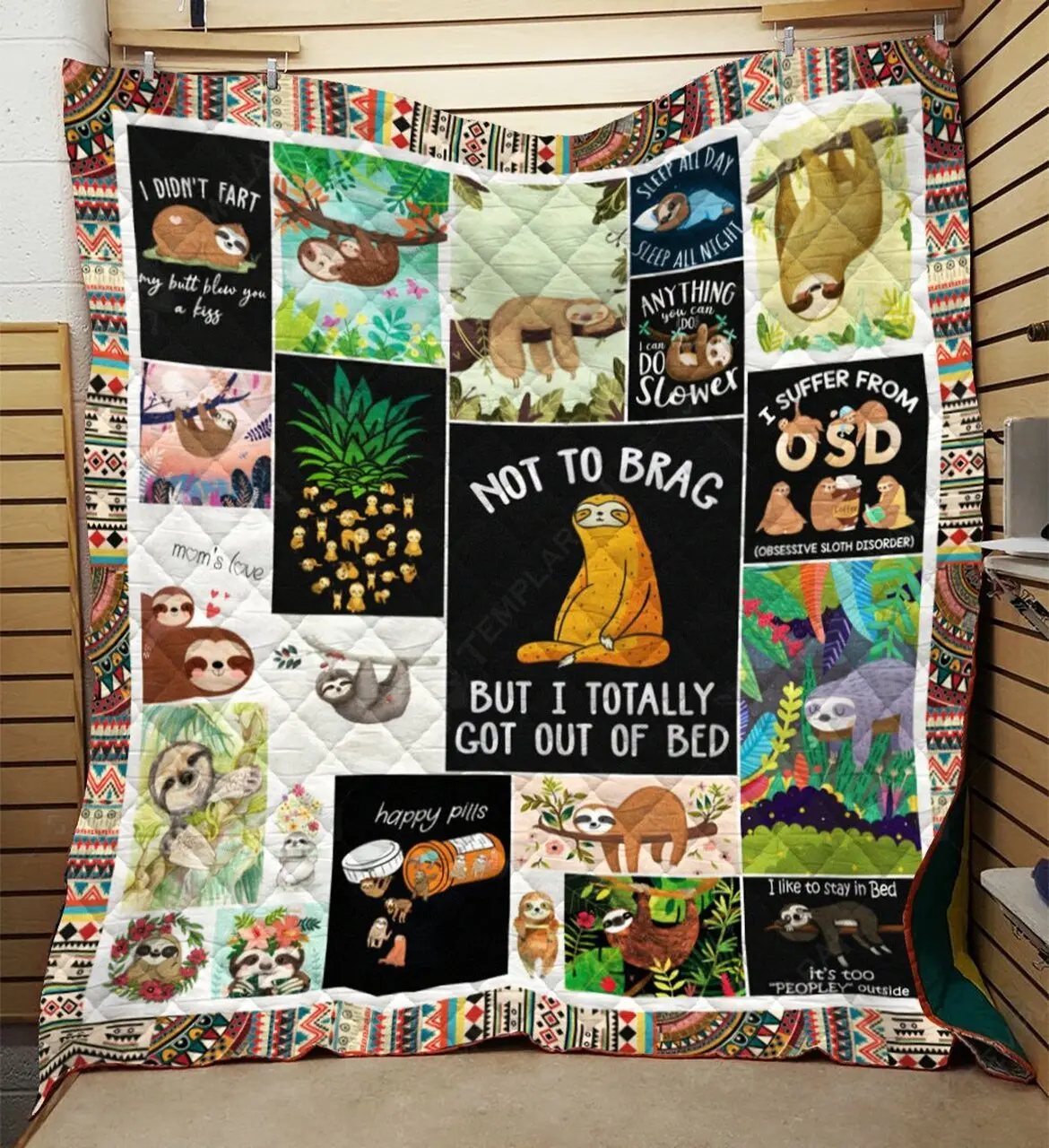 Blanket 3D Printing 00007 Quilt and Home Decor