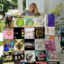 Blink 182 Albums Quilt Blanket For Fans Ver 25 and Home Decor