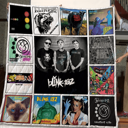 Blink 182 Best Album Quilt Blanket 02 and Home Decor