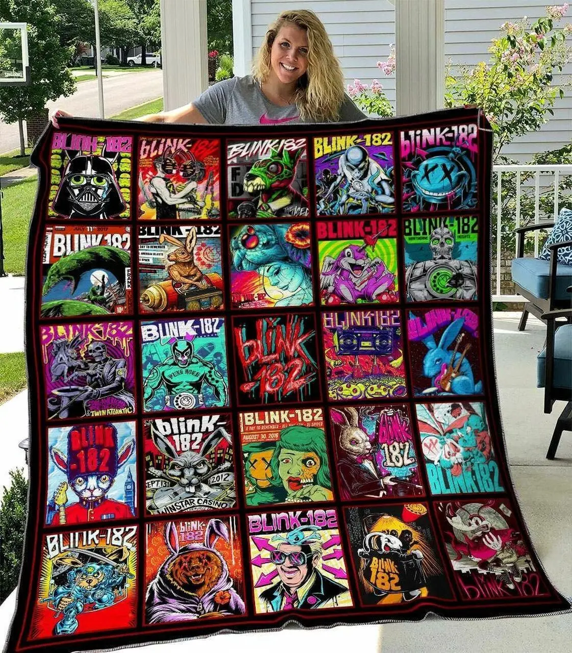 Blink 182 HVT210602 Quilt Blanket and Home Decor