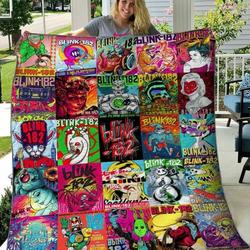 Blink 182 Ver 1 All Season Plus Size Quilt Blanket and Home Decor
