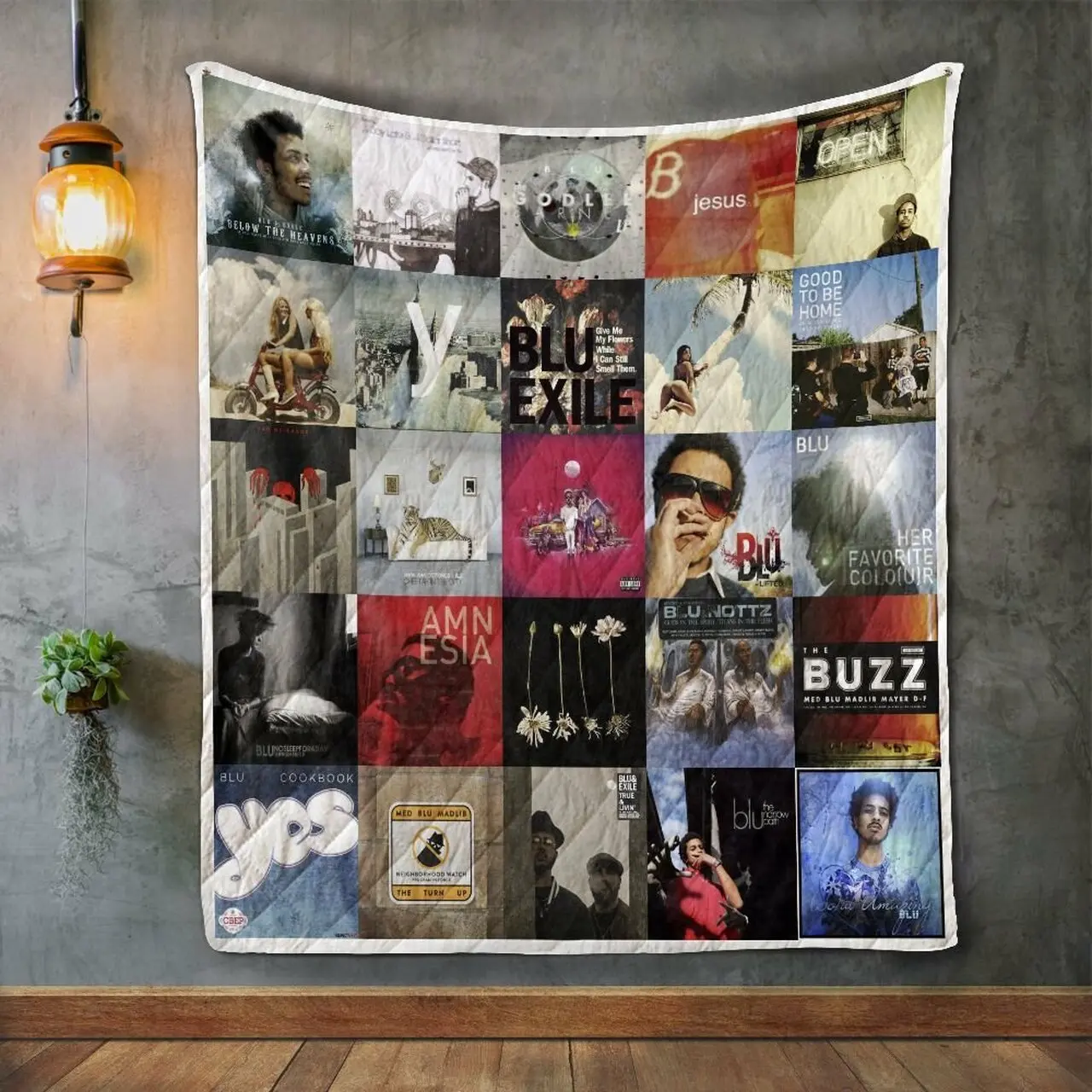 Blu Album Covers Quilt Blanket and Home Decor