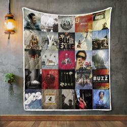 Blu Album Covers Quilt Blanket and Home Decor