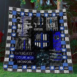 Blue Lives Matter Quilt Blanket Yhn2  Quilt and Home Decor