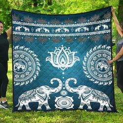 Blue Mandala Premium Quilt  Quilt and Home Decor