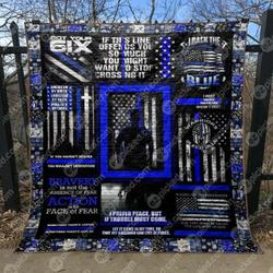 Blue Protector Quilt Blanket Yhl3  Quilt and Home Decor