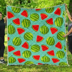 Blue Summer Watermelon Hur Quilt Bevrql and Home Decor