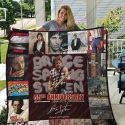 Bm Bruce Springteen Quilt Blanket Ver 17 and Home Decor
