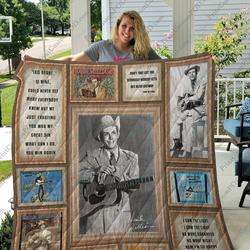 Bm Hank Williams Quilt Blanket and Home Decor
