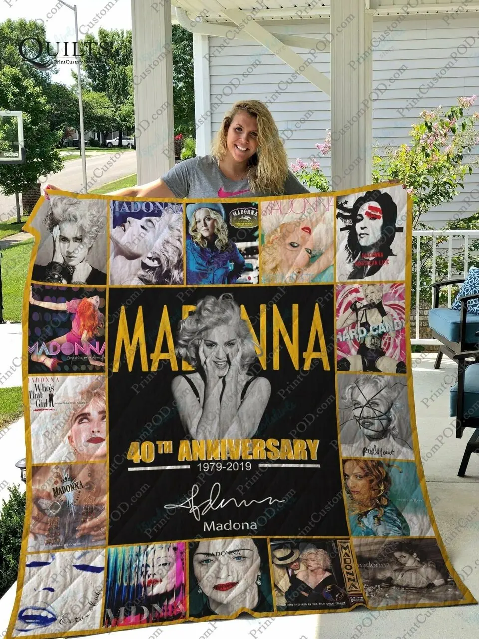 Bm Madona Quilt Blanket and Home Decor
