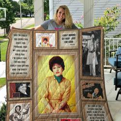 Bm Patsy Cline Quilt Blanket and Home Decor