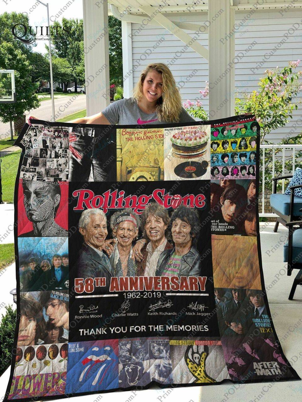 Bm Rolling Stone Quilt Blanket and Home Decor