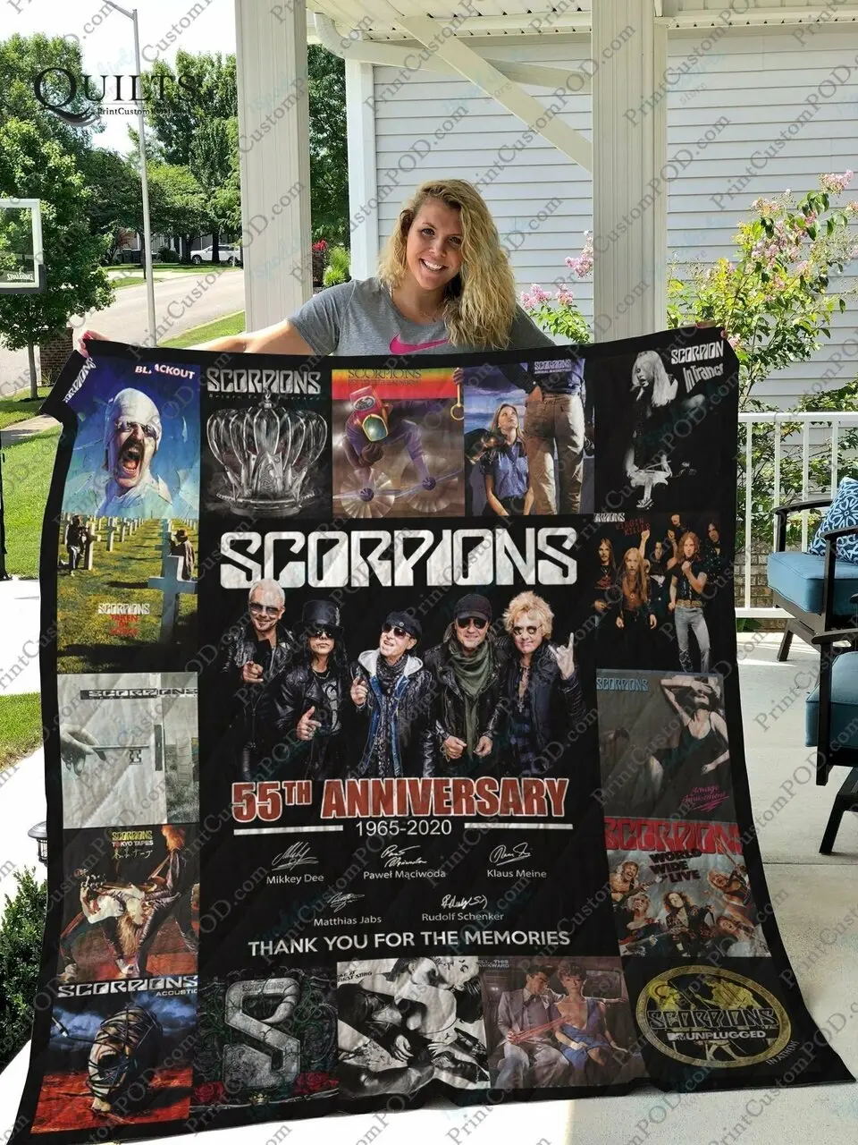 Bm Scorpions Quilt Blanket and Home Decor
