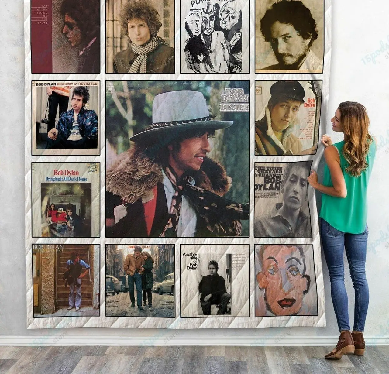 Bob Dylan Quilt Blanket For Fans 01 and Home Decor