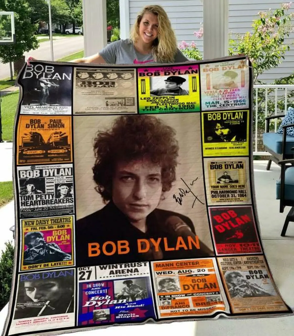 Bob Dylan Quilt Blanket Hvt280502 Quilt and Home Decor