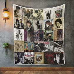 Bob Dylan Style 2 Album Covers Quilt Blanket and Home Decor