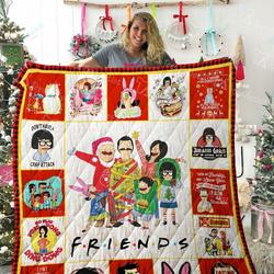 Bob S Burgers Friends Tv Show Quilt Blanket 02243 and Home Decor