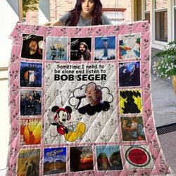 Bob Seger Mickey Quilt Blanket Fan Made and Home Decor